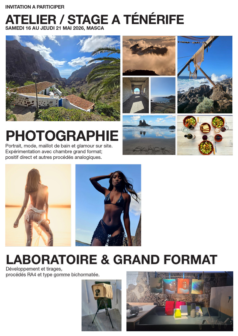 Mai 2026 Atelier Photo et labo à Ténérife