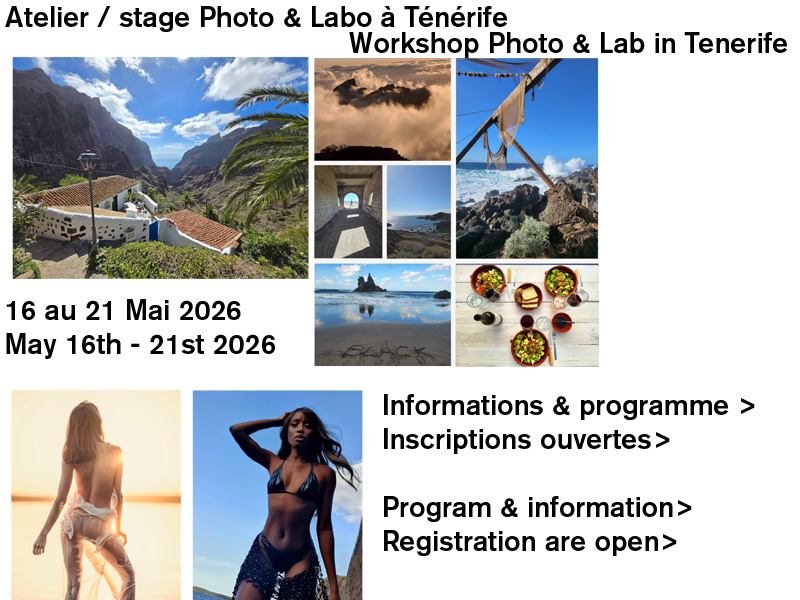 Atelier / Stage Photo et Labo à Ténérife ateliers